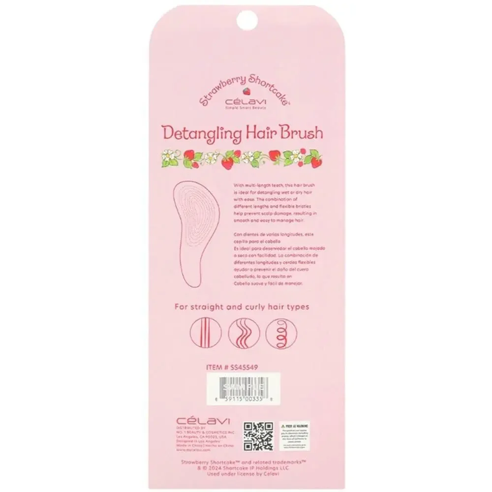Celavi Strawberry Shortcake Detangling Printed Hair Brush /Wet & Dry Detangling